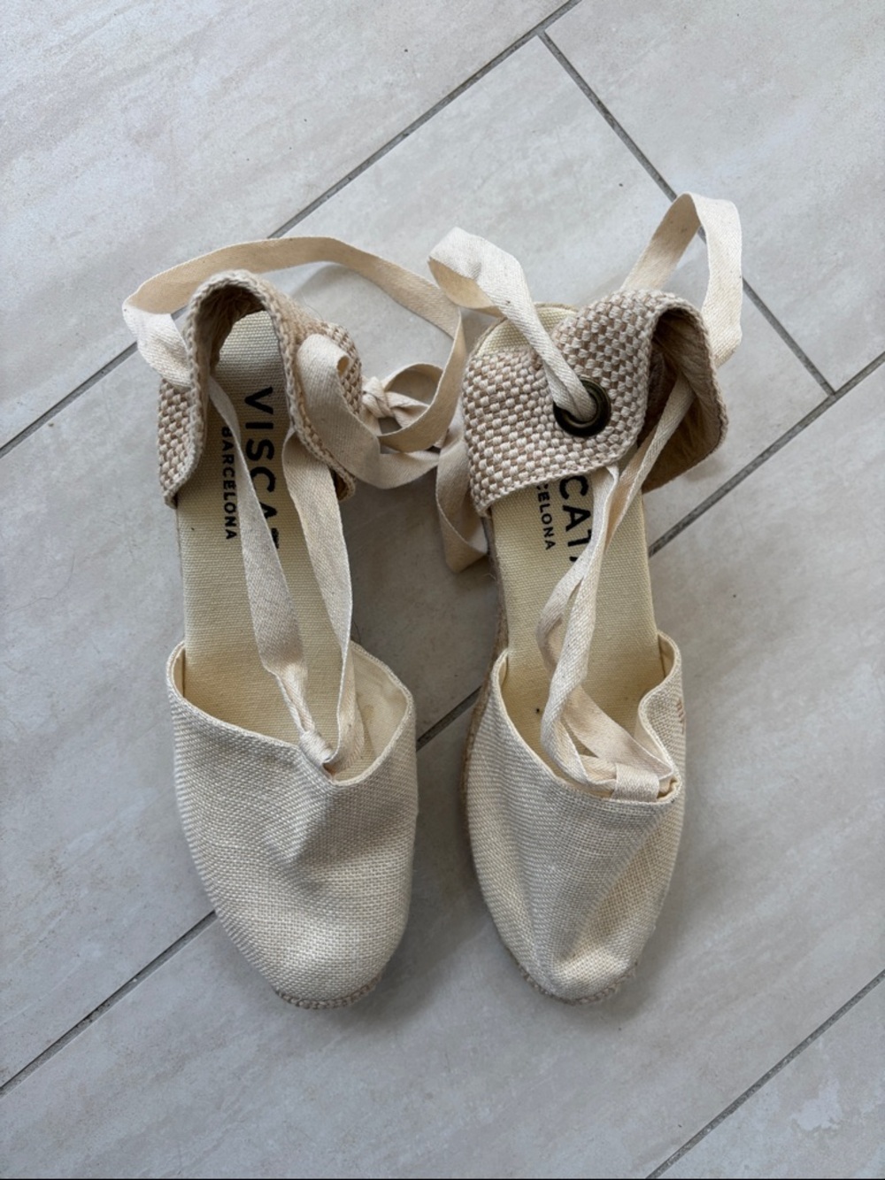 VISCATA Candell Canvas Espadrille Beige 40 - Picture 3 of 11